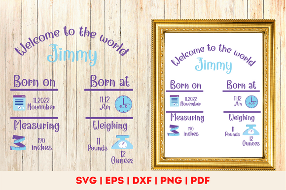 Birth Announcement Template Baby Birth Graphics Review