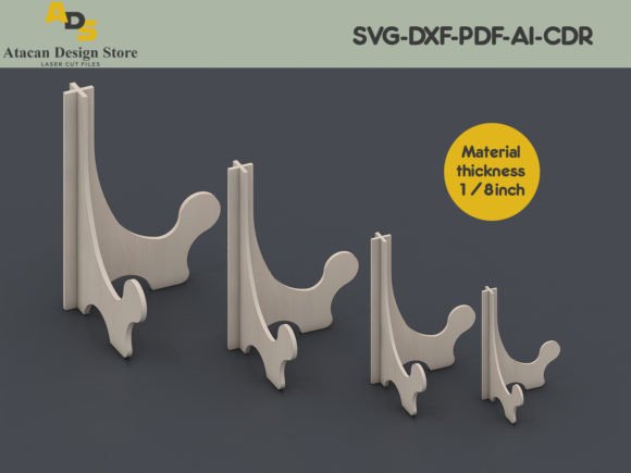 Book Easel Brochure Display Stands SVG Graphics & Illustrations