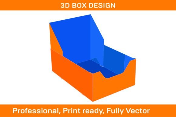 BOTTOM DISPLAY Box Packaging Design Diel Graphics and Print Templates