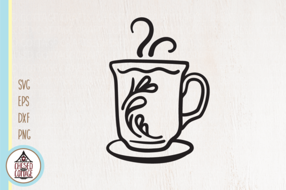 Coffee or Tea Cup Graphics for Crafts