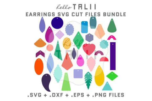 EARRINGS SVG BUNDLE for Graphics and Crafts