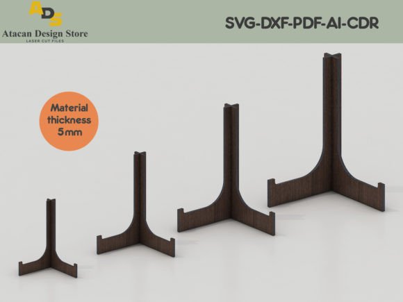 Easel Stand Laser Files Display Holders Graphics and Patterns