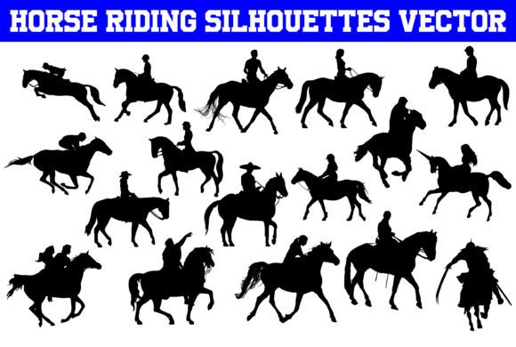 Horse Riding Silhouettes Horse Riding Graphics and Crafts Review