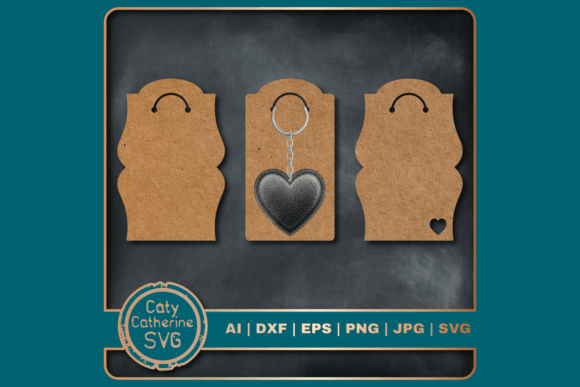 Keychain Display Card Packaging Bundle for Graphics and Crafts