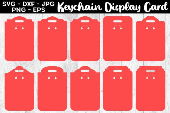 Keychain Display Card SVG, Keyring Card