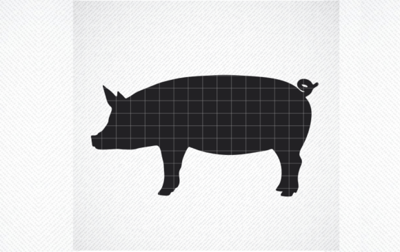 Pig Silhouette Svg, Pig Svg, Pig Vector Graphics