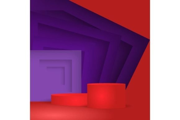 Product Stand Red Display with Purple Graphics Review