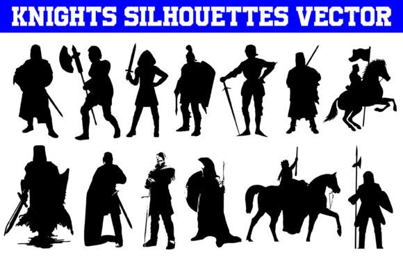 Reviewing Knights Silhouettes Vector Knights SVG