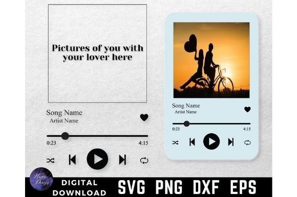 Song Glass Template, Music Player Graphics and Illustrations