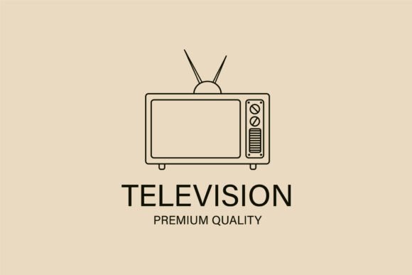 Television Line Art Logo Icon and Symbol Graphics Logos